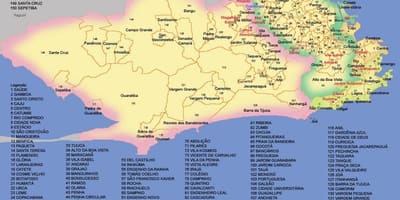 Карта на Рио де Жанейро общини