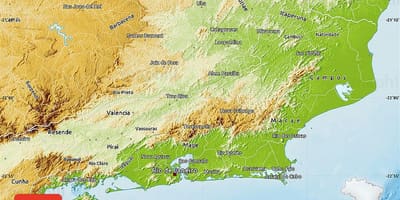 Топографическая карта Рио 