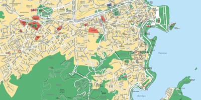 Рио-де-Жанейро карта на улиците