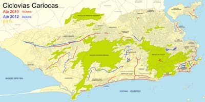 Рио-де-Жанейро на мотора картата